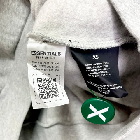 Fear Of God Essential Hoodie 'Light Grey' | US M X-Small