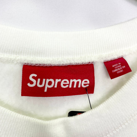 Supreme Washed Box Logo Crewneck 'White' | US M Medium