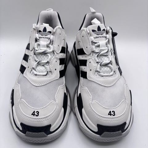 Balenciaga x Adidas Triple S 'White Black' | EU M 43 / US M 10
