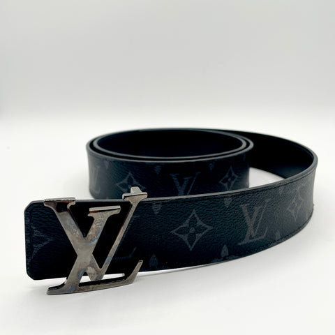 Luis Vuitton Initiales Monogram Eclipse Belt 'Black Grey' | US M 42-44" (48/120)
