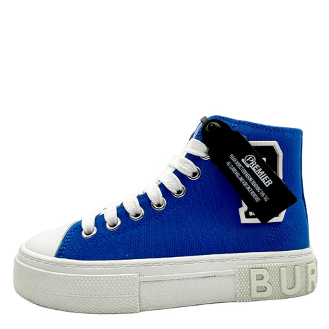 Burberry Kids Canvas High Top Trainer 'Blue' | EU 30 / US PS 12.5Y