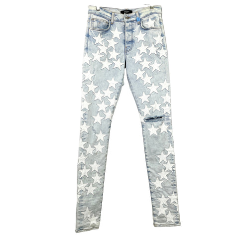 Amiri Chemist Star Stretch Jeans 'Light Blue' | US M 29"