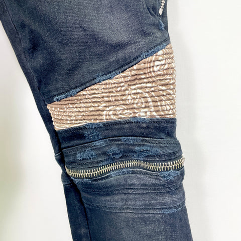Amiri MX2 Brown Bandana Jeans 'Black Brown' | US M 32"