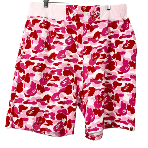Bape ABC Camo Sweat Short 'Pink' | US M XX-Large
