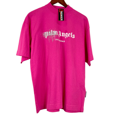 Palm Angels Las Vagas Tees 'Pink White' | US M X-Small