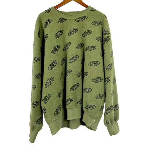 Supreme Liner Crewneck 'Light Olive' | US M X-Large