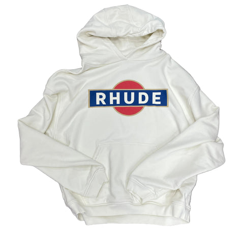 Rhude Hoodie 'Vintage Racer Cream' | US M X-Large