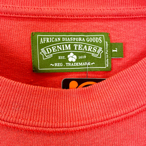 Denim Tears Long Sleeve Cotton Wreath Shirt 'Red' | US M (Large)
