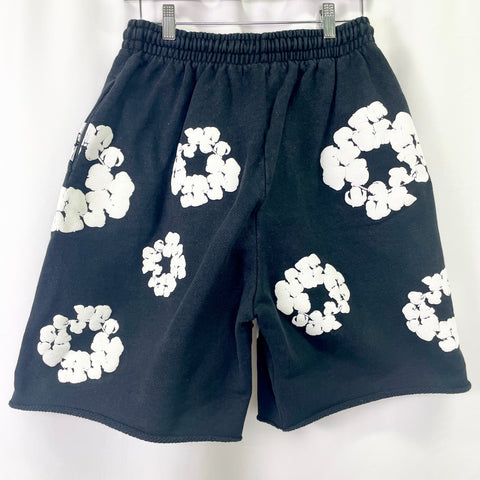 Denim Tears The Cotton Wreath Sweat shorts 'Black' | US M (Small)