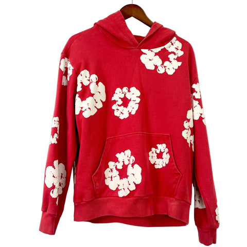 Denim Tears The Cotton Wreath Hoodie 'Red" | US M (Medium)