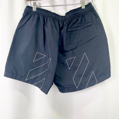 Off White Diag Outline Swim Shorts 'Black' | US M (Medium)