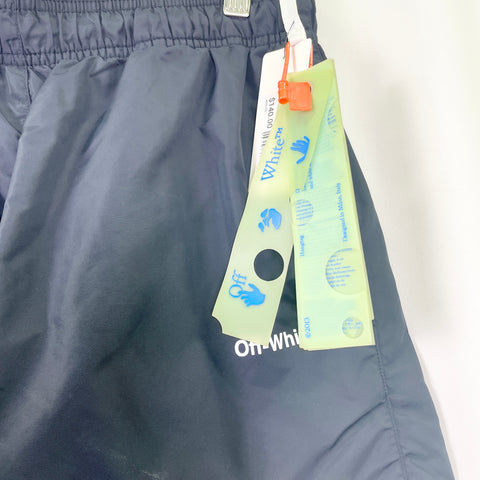 Off White Diag Outline Swim Shorts 'Black' | US M (Medium)