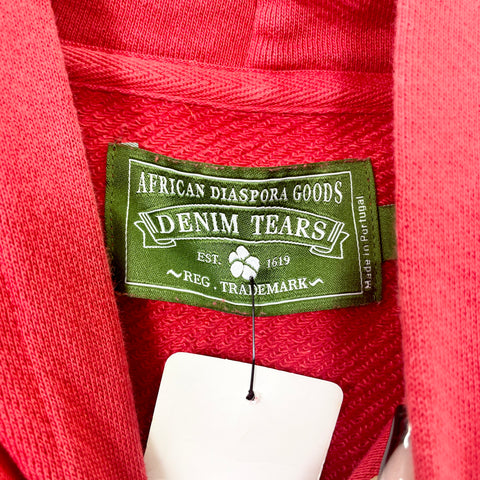 Denim Tears The Cotton Wreath Hoodie 'Red' | US M (Large)