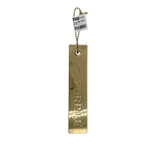 Purple Brand Metal Hang Tags 'Gold' | US M One Size