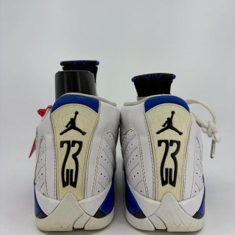 Jordan 14 Retro GS `White Hyper Royal (2020)` | GS 5.5Y (No Box)