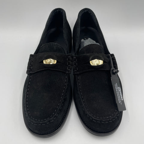 Rhude Black Penny Loafers Suede | US M 8