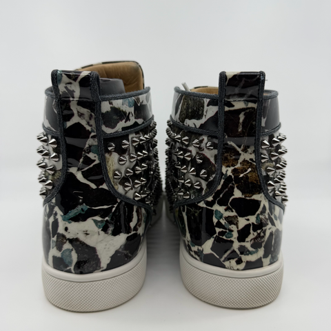 Christian Louboutin Louis Flat Pat Spike High 'Patent Carr' | US M 42