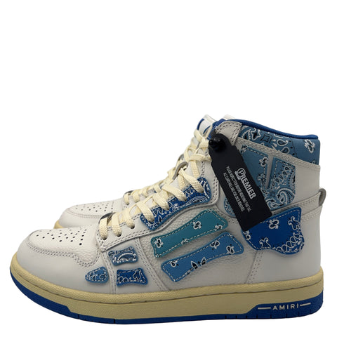 AMIRI Skel Top Hi 'Bandana White Blue' | EU 40 / US M 7