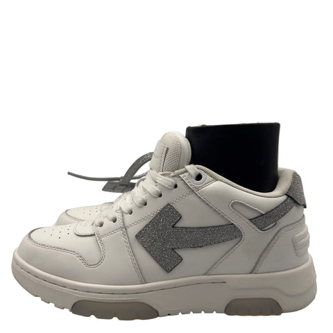 OFF-WHITE Out Of Office 'White Silver Glitter' EU 38 / US W 8