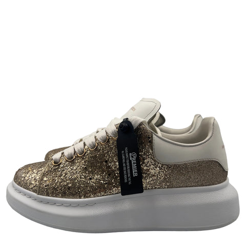 Alexander McQueen Oversize Women's 'Gold Glitter' | EU 38 / US W 6