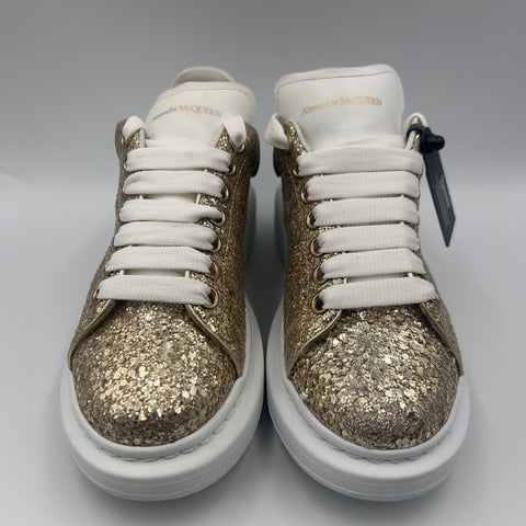 Alexander McQueen Oversize Women's 'Gold Glitter' | EU 38 / US W 6