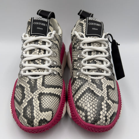 Moschino Teddy Sole Women's 'Snakeskin Pink White' | EU 37 / US W 7