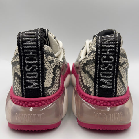Moschino Teddy Sole Women's 'Snakeskin Pink White' | EU 37 / US W 7