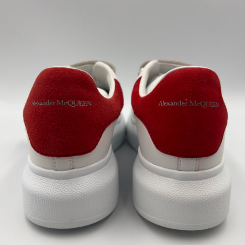 Alexander McQueen Oversized Velcro Sneaker 'White Red' | US 2Y / EU 33
