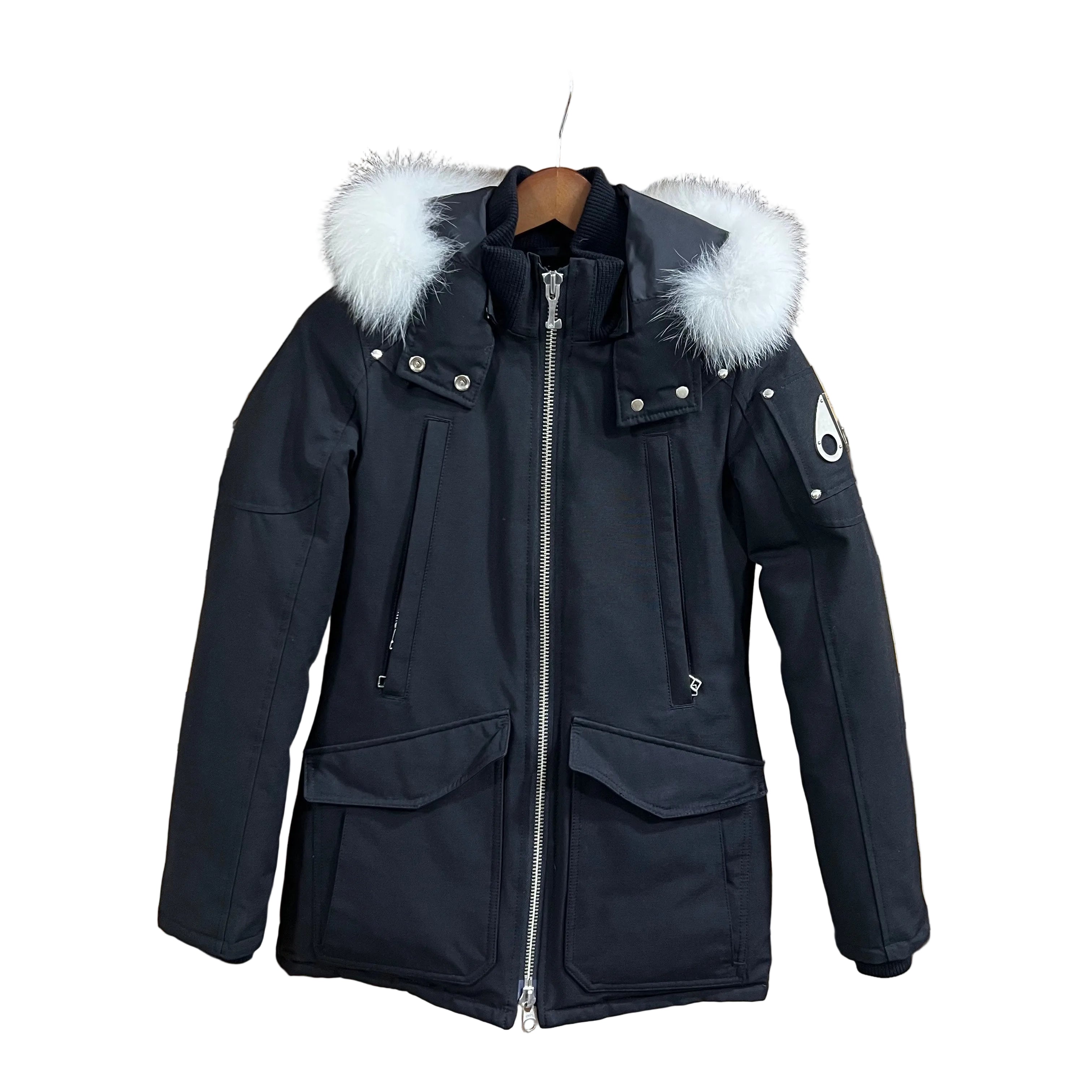 Moose Knuckle Jacket Women`s (Black)` | US W XS