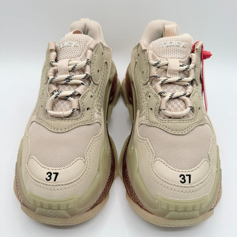 Balenciaga Triple S Clear Sole 'Beige (Women's) | EU W 37 / US W 7