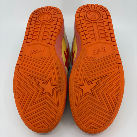 A Bathing Ape Bape SK8 Sta `Orange` | US M 6