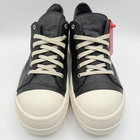 Rick Owens Concordians Low 'Full Grain Cow Leather Black Milk | EU M 43 / US M 10