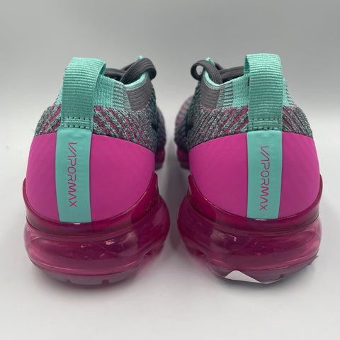 Nike Air Vapormax Flyknit 3 Gunsmoke Fuchsia W | US W 8.5 (No Box)