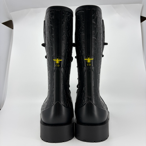 Christian Dior `Oblique Jacquard Rubber Boot` | EU 40 / US W 7