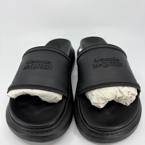 Alexander McQueen Rubber Hybrid Slide 'Black, | EU M 43 / US M 10