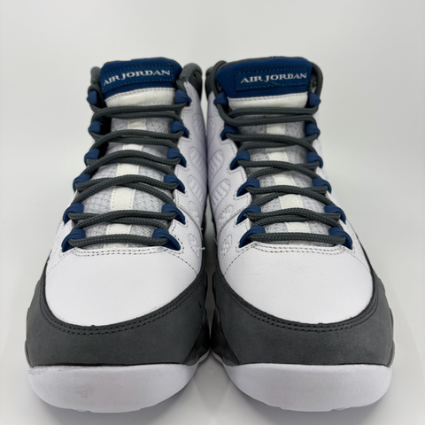 Jordan 9 Retro `Flint Grey French Blue (2026)` | US M 8 (No Box)