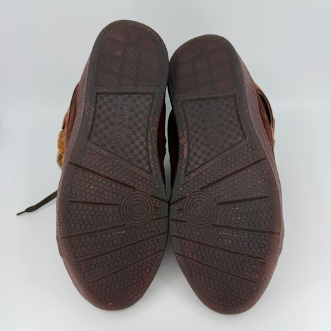 Lanvin Leather Curb `Speckled Effect Brown` | EU 45 / US M 12