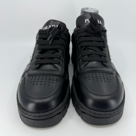 Prada Logo Plaque Lace Up `Black` | EU 42.5 / US M 9.5