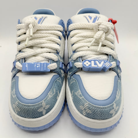 Louis Vuitton LV Monogram Maxi Blue Trainer 'Blue White' | US M 7.5