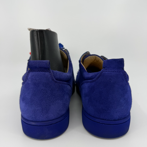 Christian Louboutin Junior Spike Flat 'Blue Suede' | EU M 42 / US M 9