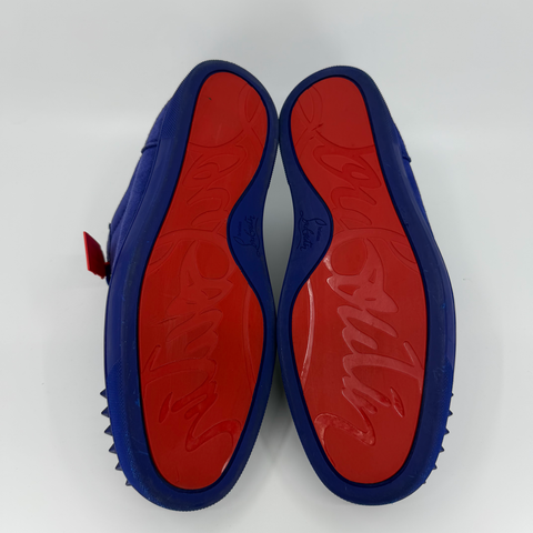 Christian Louboutin Junior Spike Flat 'Blue Suede' | EU M 42 / US M 9