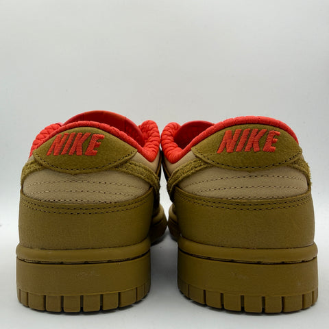 Nike Dunk Low 'Bronzine Sesame Picante Red (2023)' | US W 9 / US M 7.5 (No Box)
