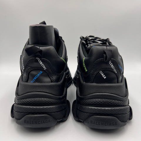 Balenciaga Triple s `Allover Logo Black` | EU 39 / US M 6
