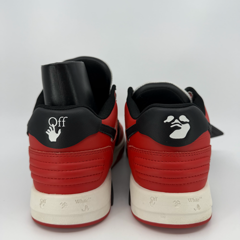 OFF-WHITE Out Of Office OOO Low Tops 'Red Black` | EU M 40 / US M 7