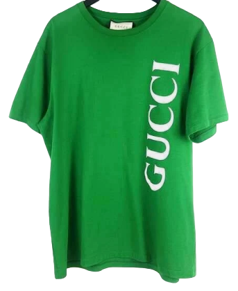 Gucci Logo Printed Tee 'Green' | US M X-Small